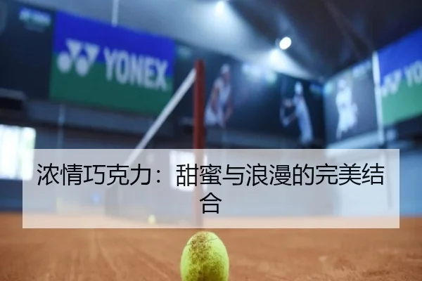 浓情巧克力：甜蜜与浪漫的完美结合